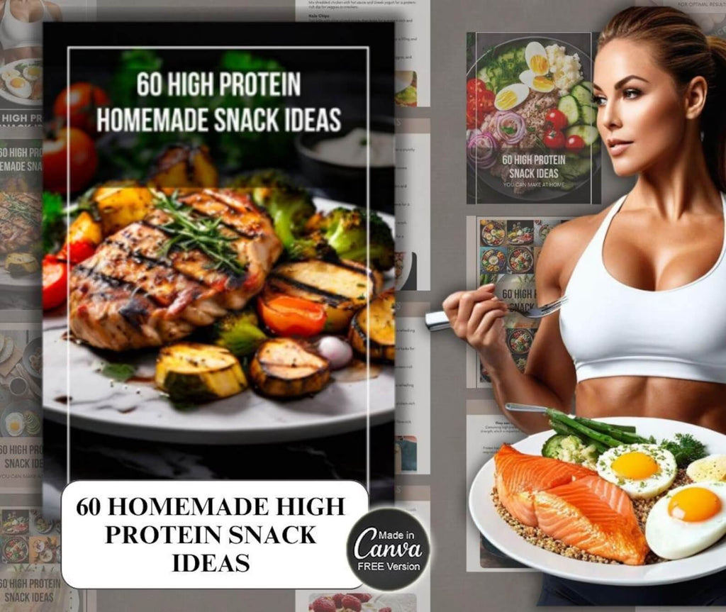 60 High Protein Recipe Book with Resell Rights | Printable & Editable