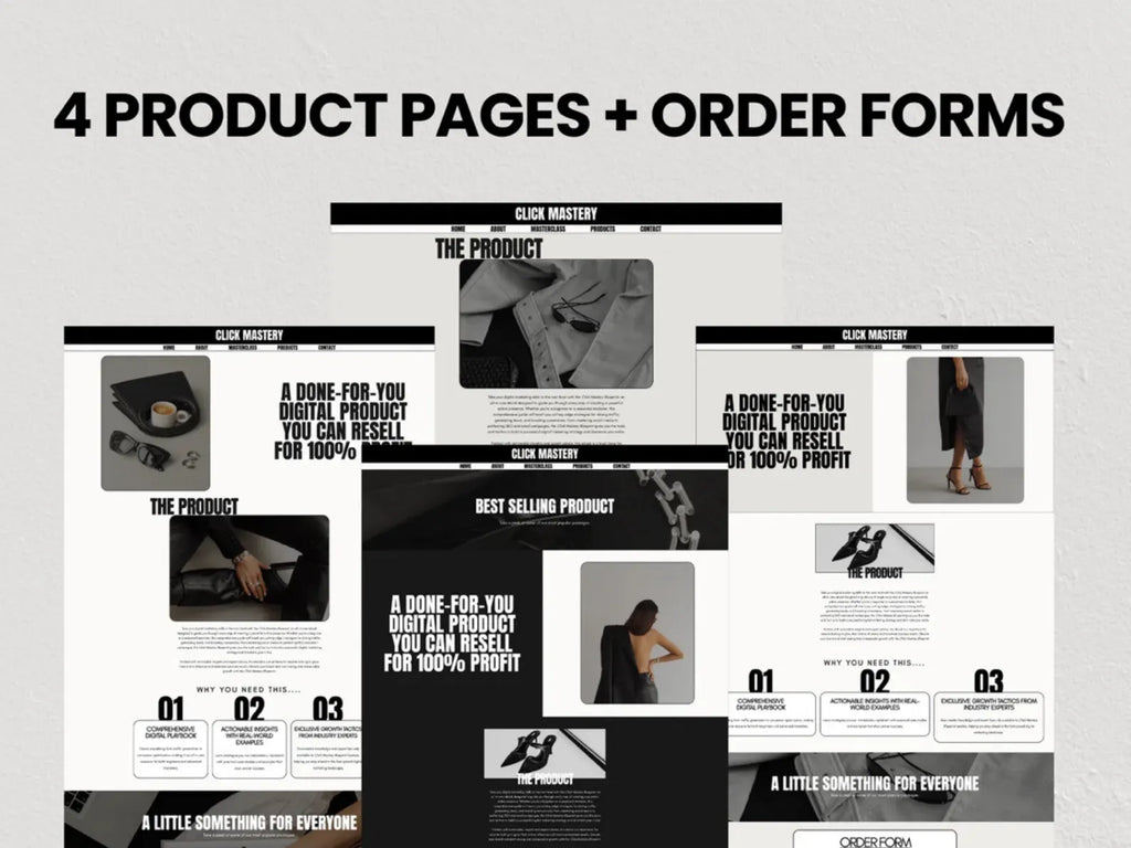 8 Premium One-Click Import Readymade Websites/Funnels