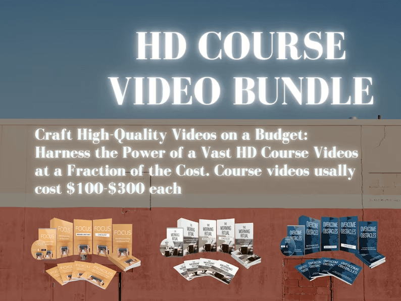 135 Video Courses & 8 Premium Funnels with Resell Rights