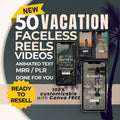 50 Faceless Reels Vacation Stock Video